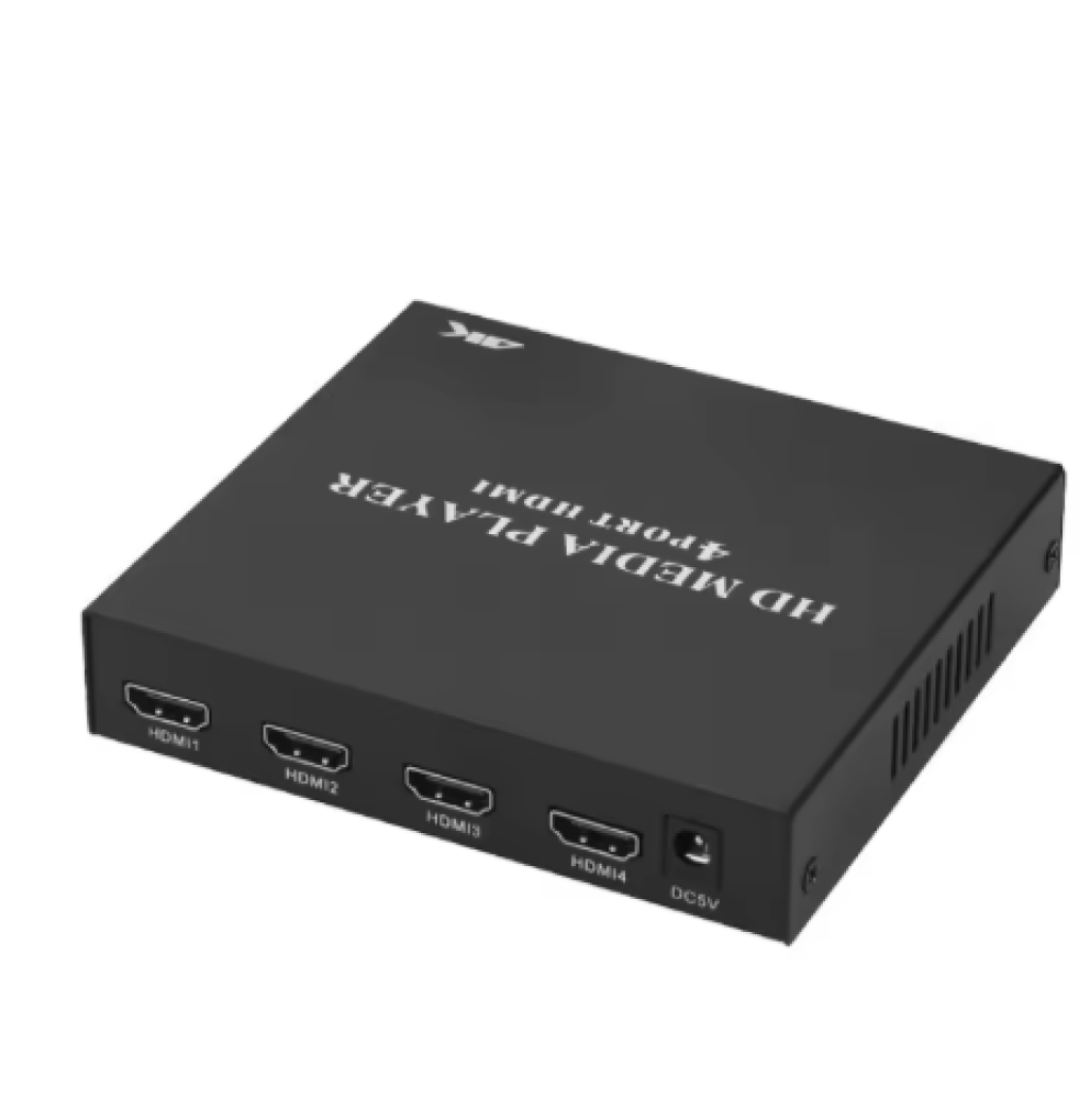 مشغل وسائط إعلاني ذكي بدقة 4K بعدة مخارج HDMI باربع مخارج